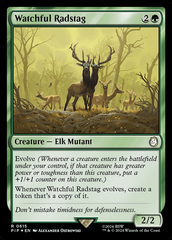 Watchful Radstag PIP-615 Fallout Magic card