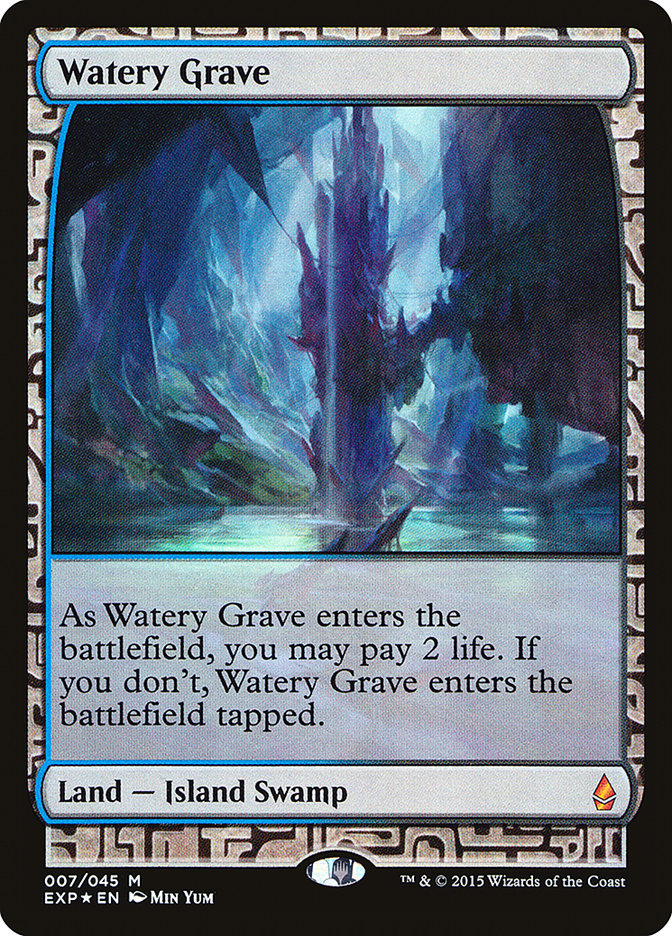 Watery Grave EXP-7 Zendikar Expeditions Magic card