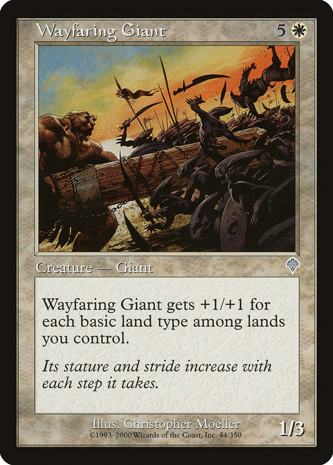 Wayfaring Giant INV-44 Invasion Magic card