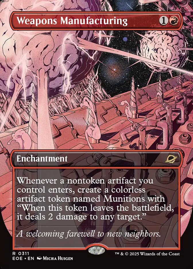 Weapons Manufacturing EOE-311 Edge of Eternities Magic card