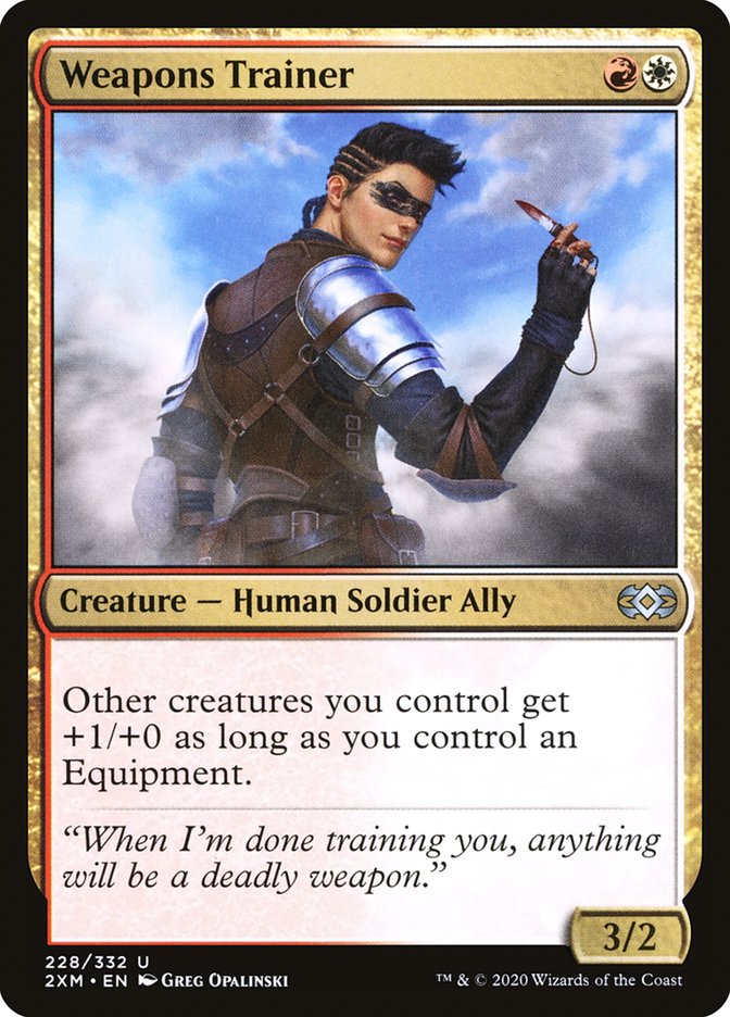 Weapons Trainer 2XM-228 Double Masters Magic card