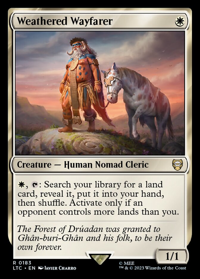 Weathered Wayfarer LTC-183 Tales of Middle-earth Commander Magic card