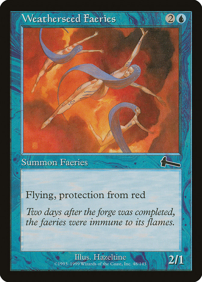 Weatherseed Faeries ULG-48 Urza's Legacy Magic card