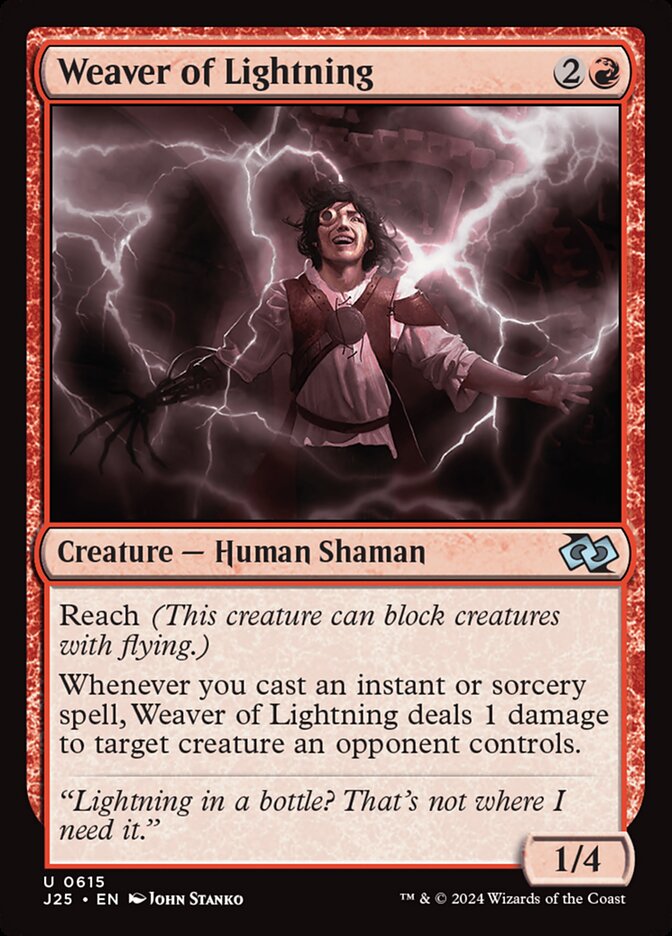 Weaver of Lightning J25-615 Foundations Jumpstart Magic card