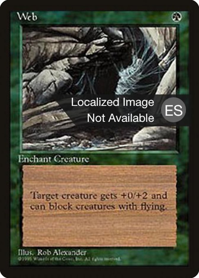 Web 4BB-287 Fourth Edition Foreign Black Border Magic card