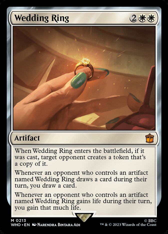 Wedding Ring WHO-213 Doctor Who Magic card