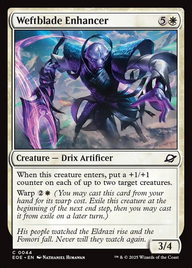 Weftblade Enhancer EOE-44 Edge of Eternities Magic card