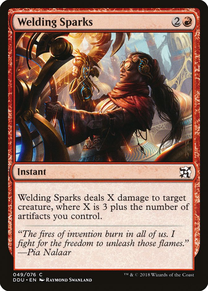 Welding Sparks DDU-49 Duel Decks: Elves vs. Inventors Magic card