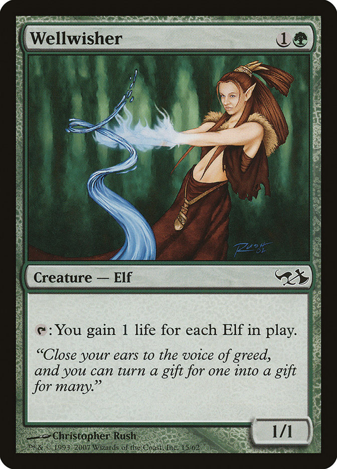 Wellwisher DD1-15 Duel Decks: Elves vs. Goblins Magic card