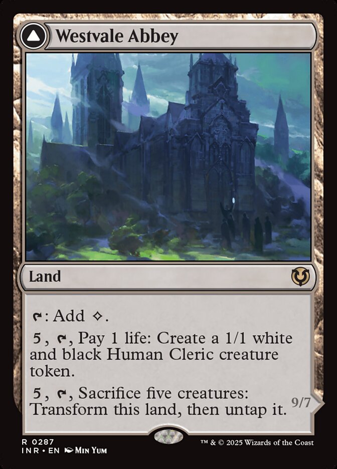 Westvale Abbey // Ormendahl, Profane Prince INR-287 Innistrad Remastered Magic card