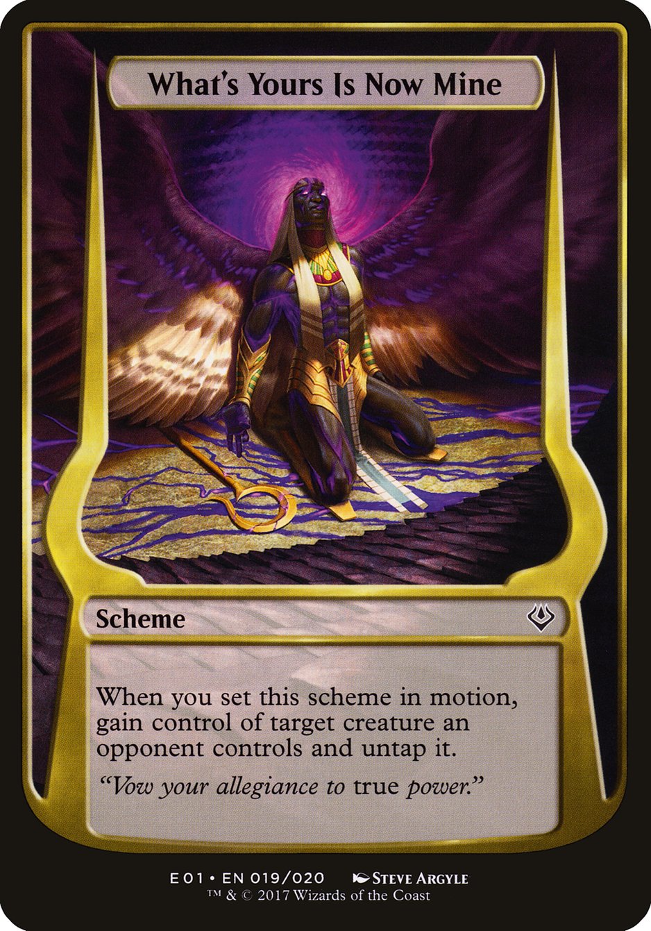 What's Yours Is Now Mine OE01-19STAR Archenemy: Nicol Bolas Schemes Magic card