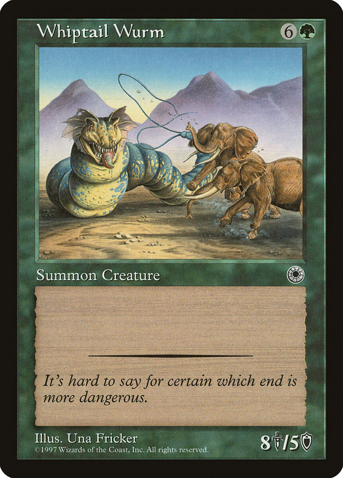 Whiptail Wurm POR-192 Portal Magic card