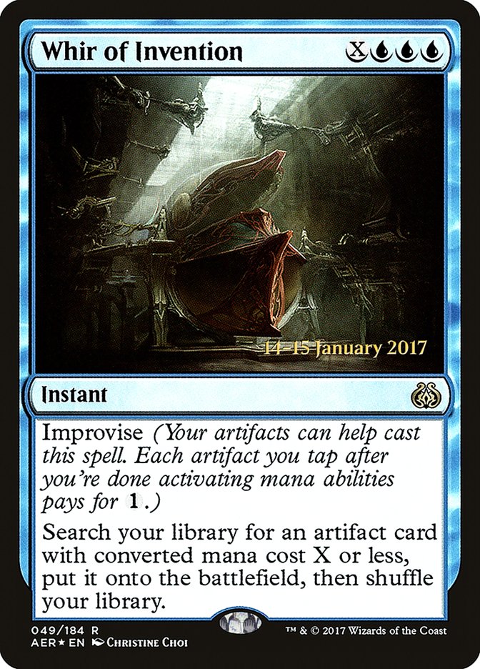 Whir of Invention PAER-49S Aether Revolt Promos Magic card