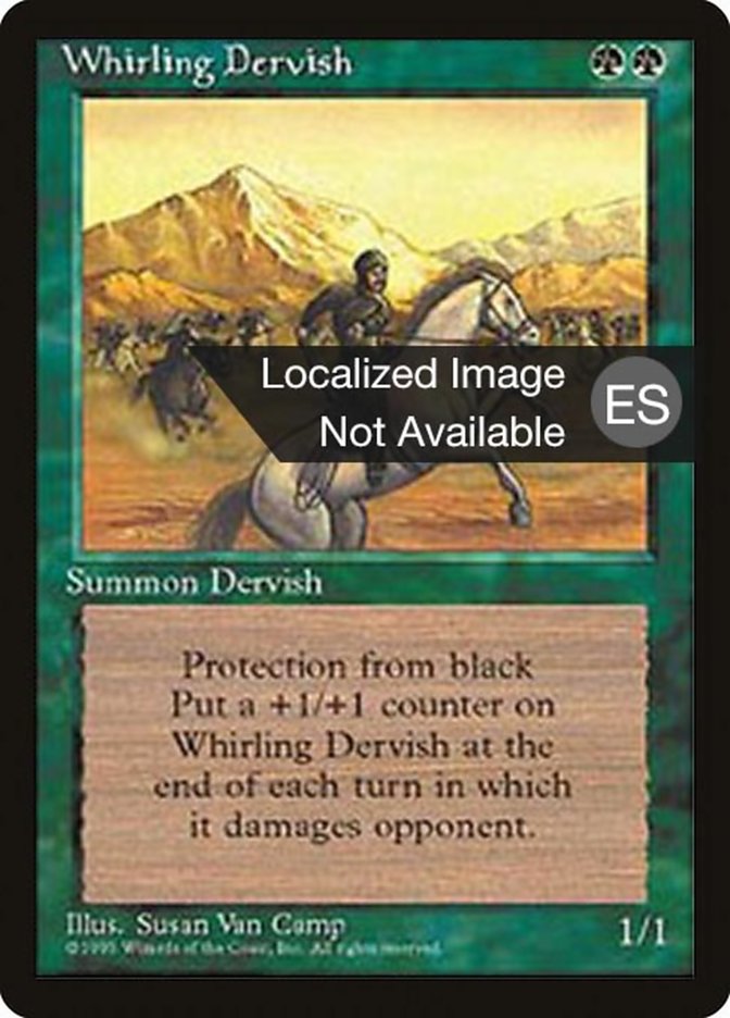 Whirling Dervish 4BB-288 Fourth Edition Foreign Black Border Magic card