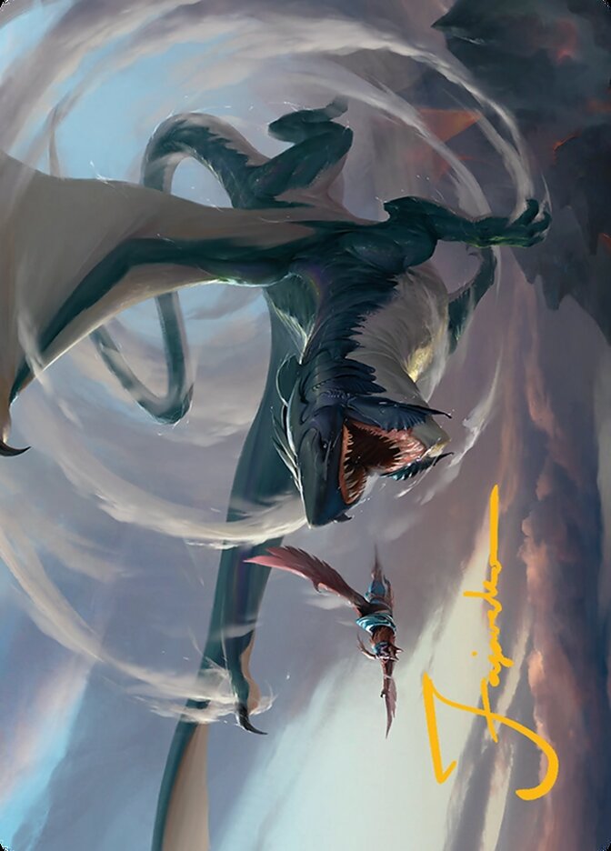 Whirlwing Stormbrood // Whirlwing Stormbrood ATDM-27 Tarkir: Dragonstorm Art Series Magic card