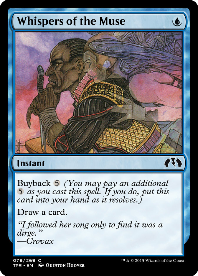 Whispers of the Muse TPR-79 Tempest Remastered Magic card