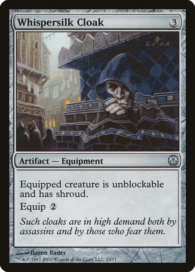 Whispersilk Cloak DDE-23 Duel Decks: Phyrexia vs. the Coalition Magic card