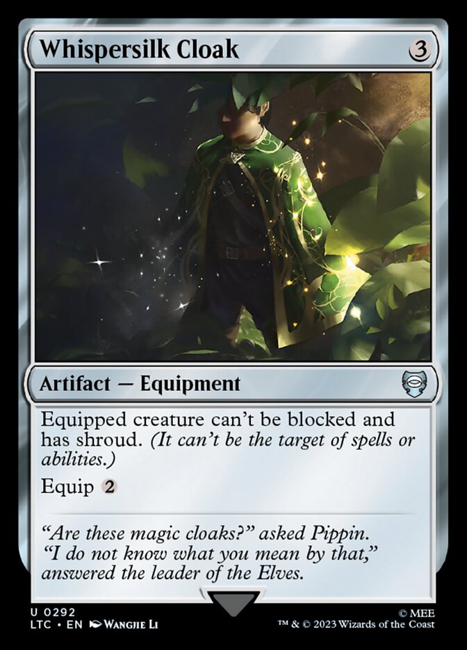 Whispersilk Cloak LTC-292 Tales of Middle-earth Commander Magic card