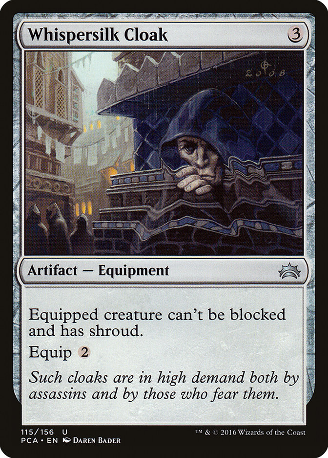 Whispersilk Cloak PCA-115 Planechase Anthology Magic card
