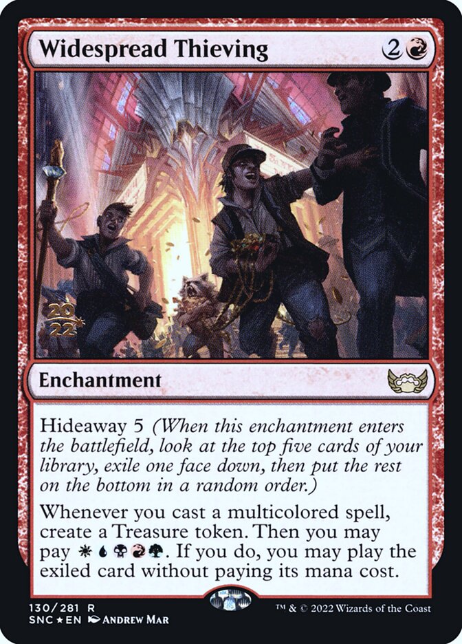 Widespread Thieving PSNC-130S Streets of New Capenna Promos Magic card
