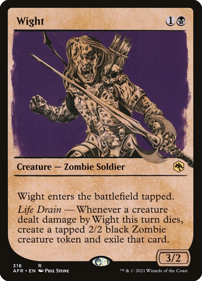 Wight AFR-316 Adventures in the Forgotten Realms Magic card