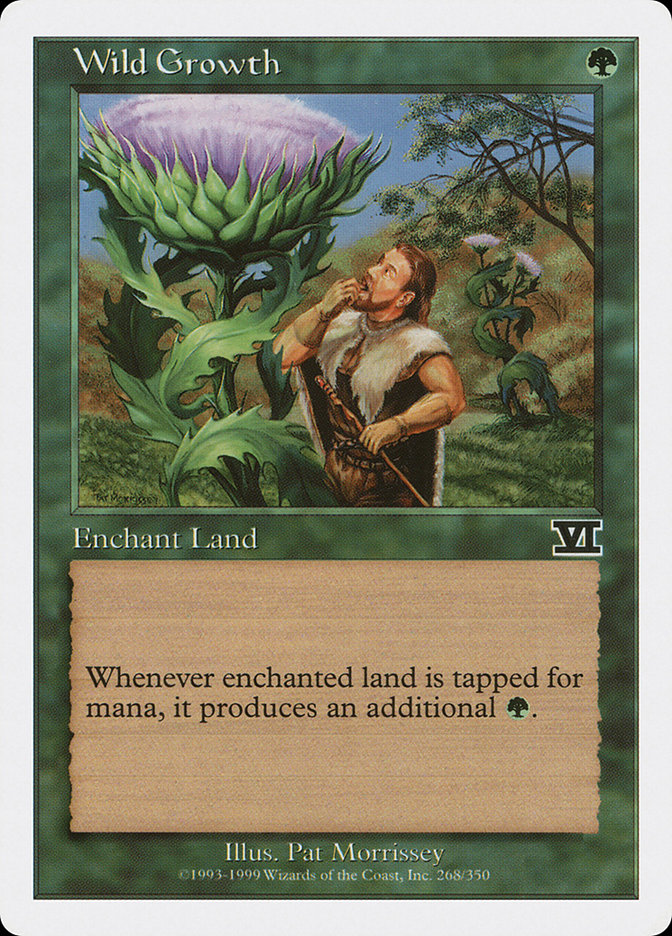 Wild Growth 6ED-268 Classic Sixth Edition Magic card