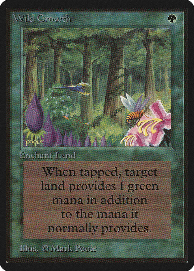 Wild Growth LEB-230 Limited Edition Beta Magic card