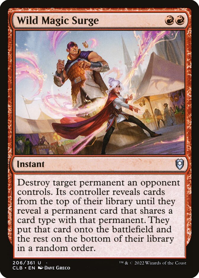 Wild Magic Surge CLB-206 Commander Legends: Battle for Baldur's Gate Magic card