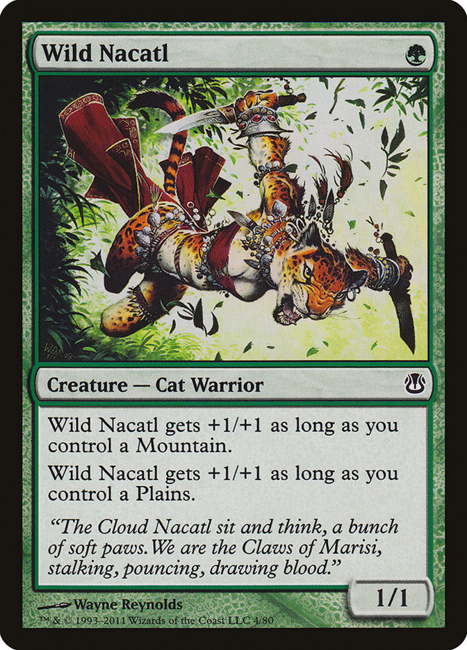 Wild Nacatl DDH-4 Duel Decks: Ajani vs. Nicol Bolas Magic card