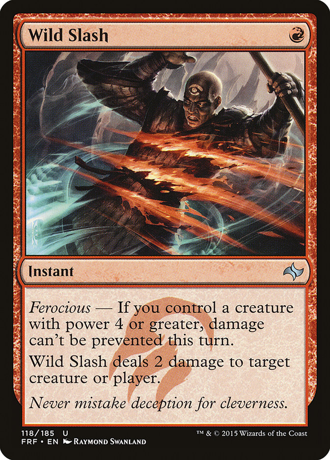 Wild Slash FRF-118 Fate Reforged Magic card