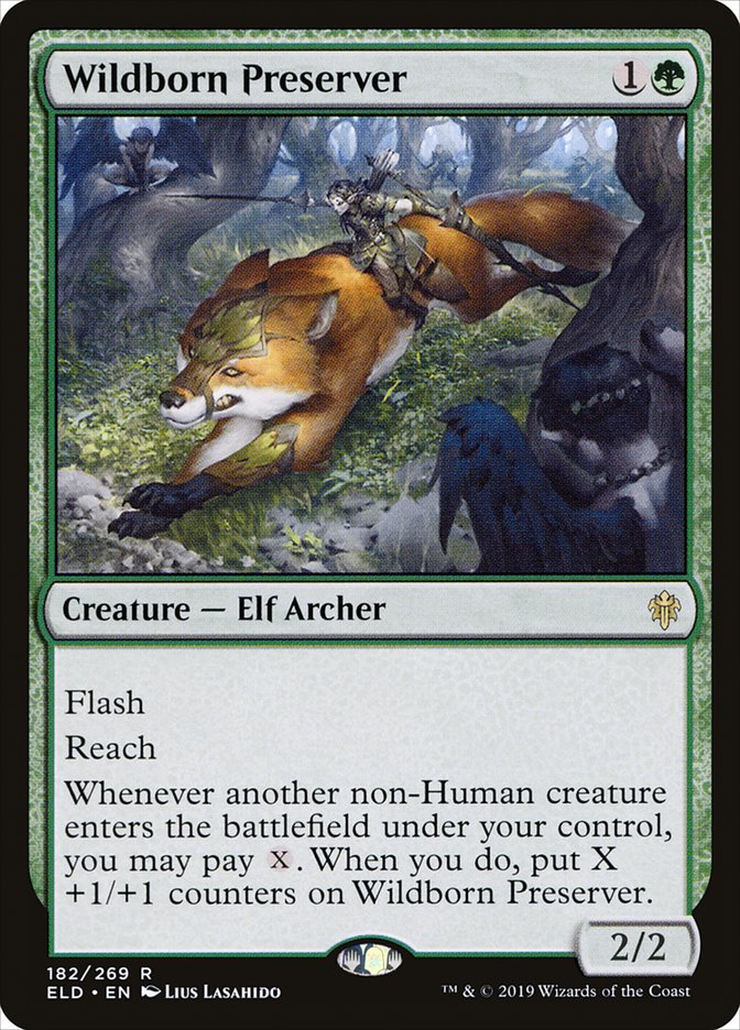 Wildborn Preserver ELD-182 Throne of Eldraine Magic card