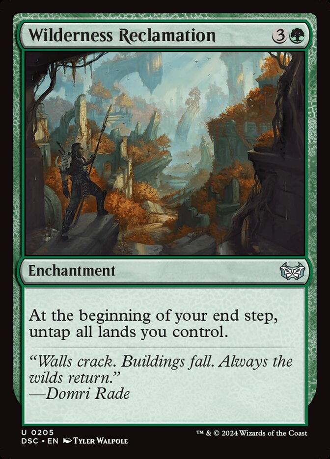 Wilderness Reclamation DSC-205 Duskmourn: House of Horror Commander Magic card