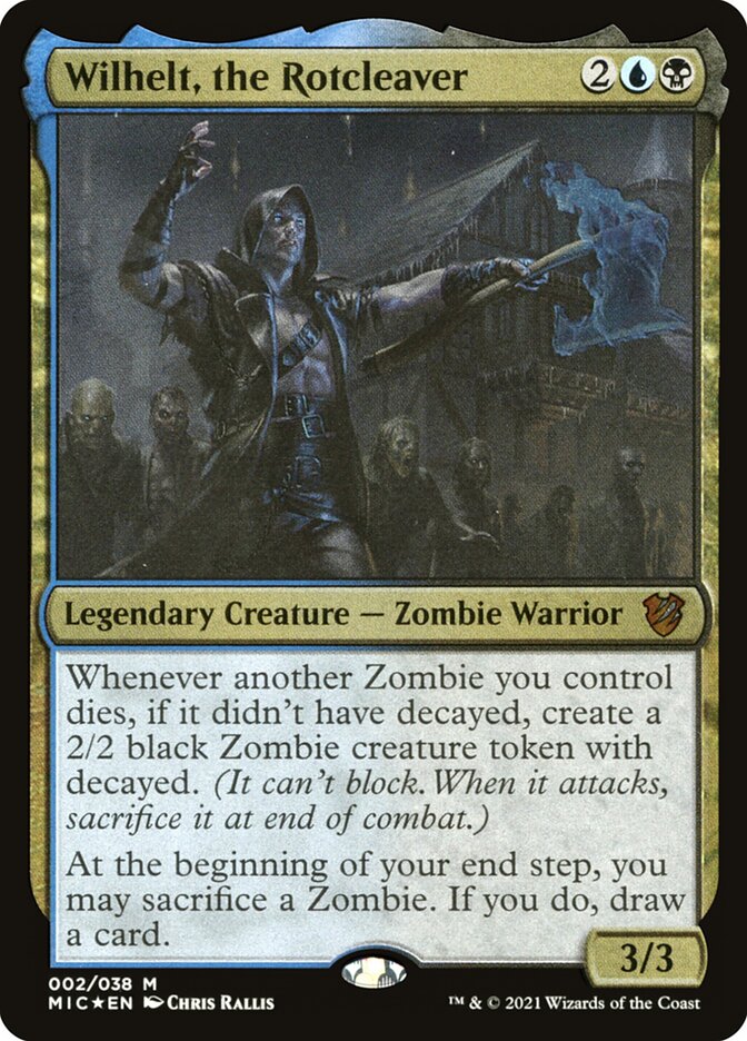 Wilhelt, the Rotcleaver OMIC-2 Midnight Hunt Commander Display Commanders Magic card