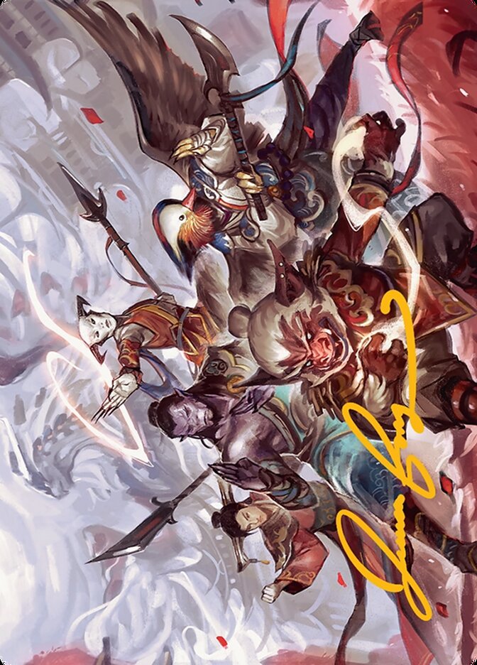 Will of the Jeskai // Will of the Jeskai ATDM-54 Tarkir: Dragonstorm Art Series Magic card