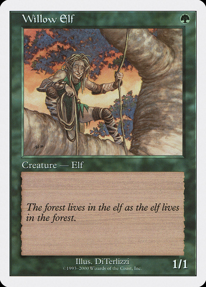 Willow Elf S00-45 Starter 2000 Magic card