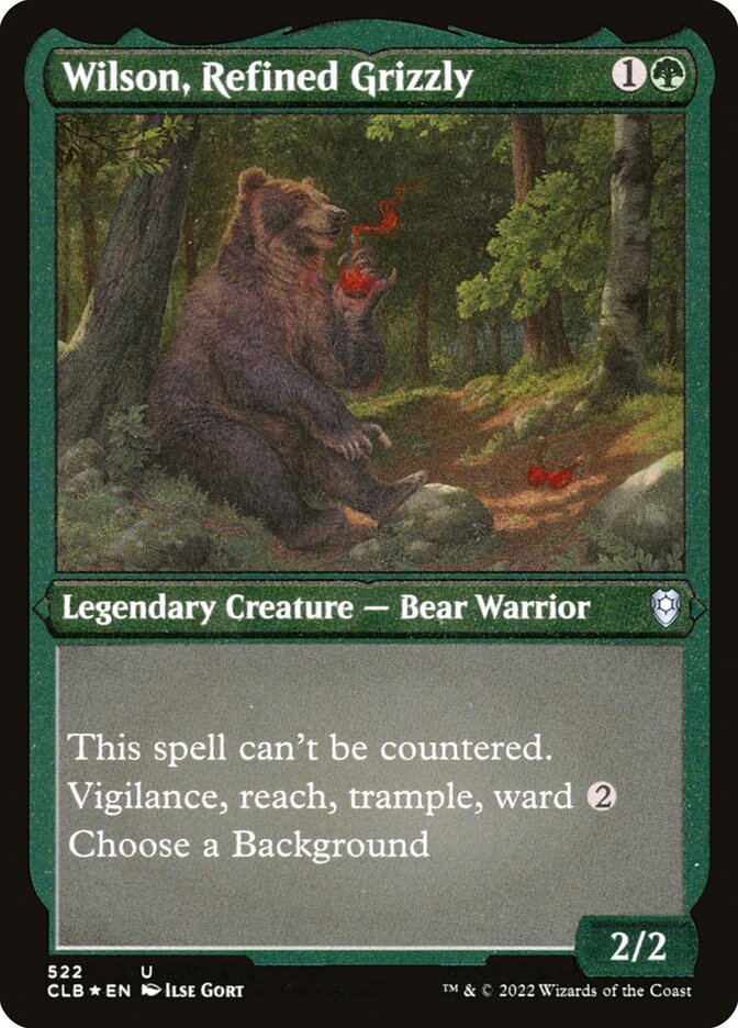 Wilson, Refined Grizzly CLB-522 Commander Legends: Battle for Baldur's Gate Magic card