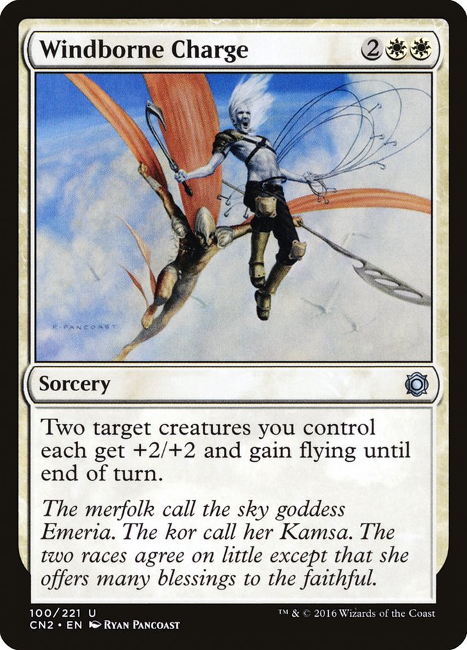 Windborne Charge CN2-100 Conspiracy: Take the Crown Magic card