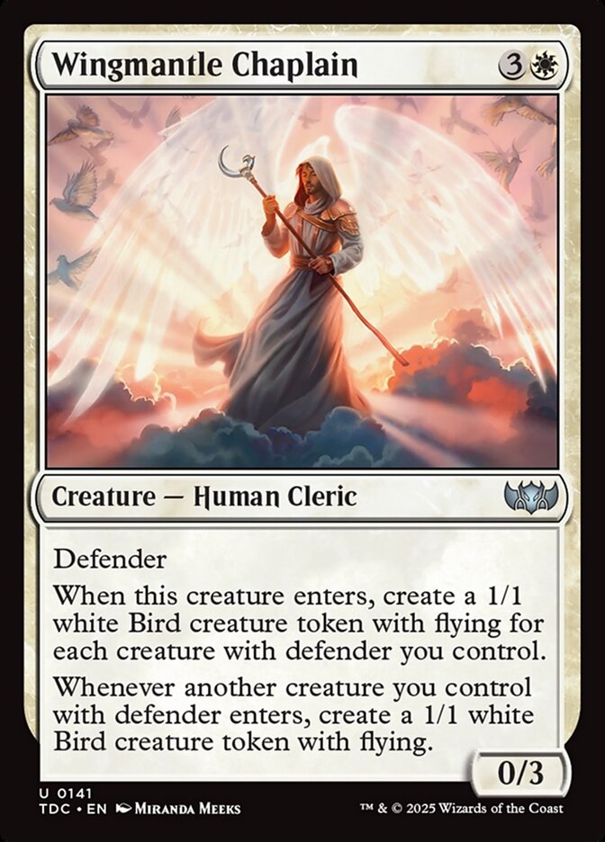 Wingmantle Chaplain TDC-141 Tarkir: Dragonstorm Commander Magic card