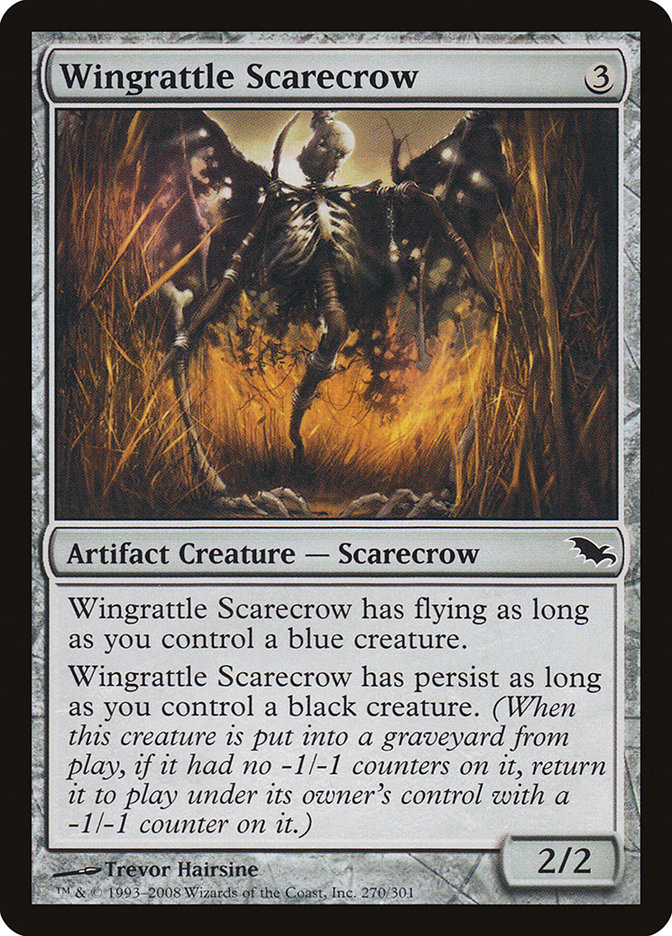 Wingrattle Scarecrow SHM-270 Shadowmoor Magic card