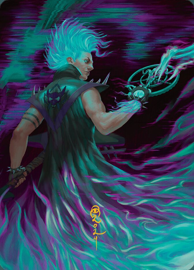 Winter, Cursed Rider // Winter, Cursed Rider ADFT-7 Aetherdrift Art Series Magic card