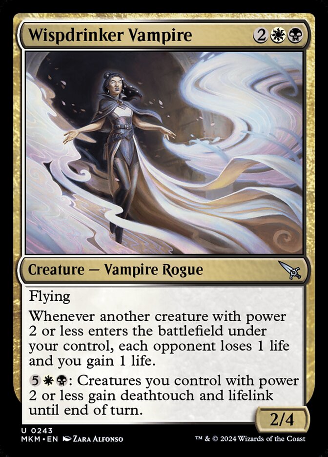 Wispdrinker Vampire MKM-243 Murders at Karlov Manor Magic card