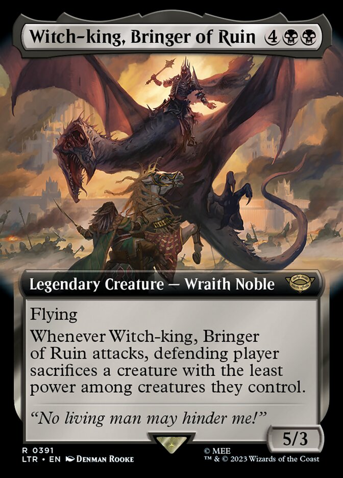 Witch-king, Bringer of Ruin LTR-391 The Lord of the Rings: Tales of Middle-earth Magic card