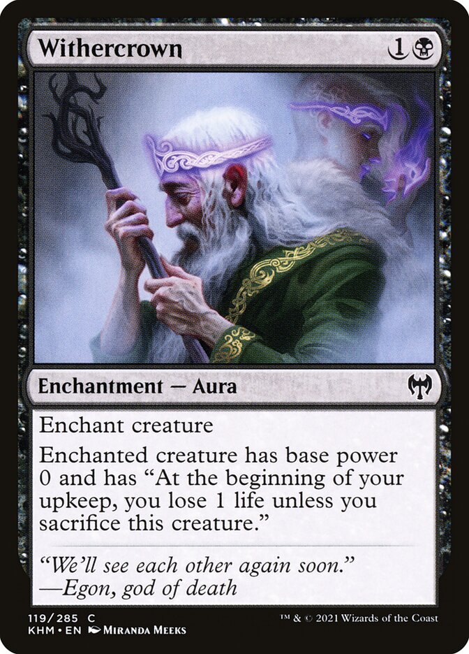Withercrown KHM-119 Kaldheim Magic card