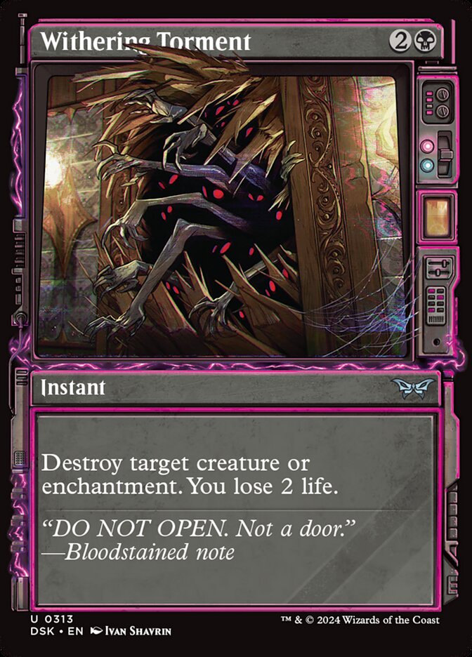 Withering Torment DSK-313 Duskmourn: House of Horror Magic card
