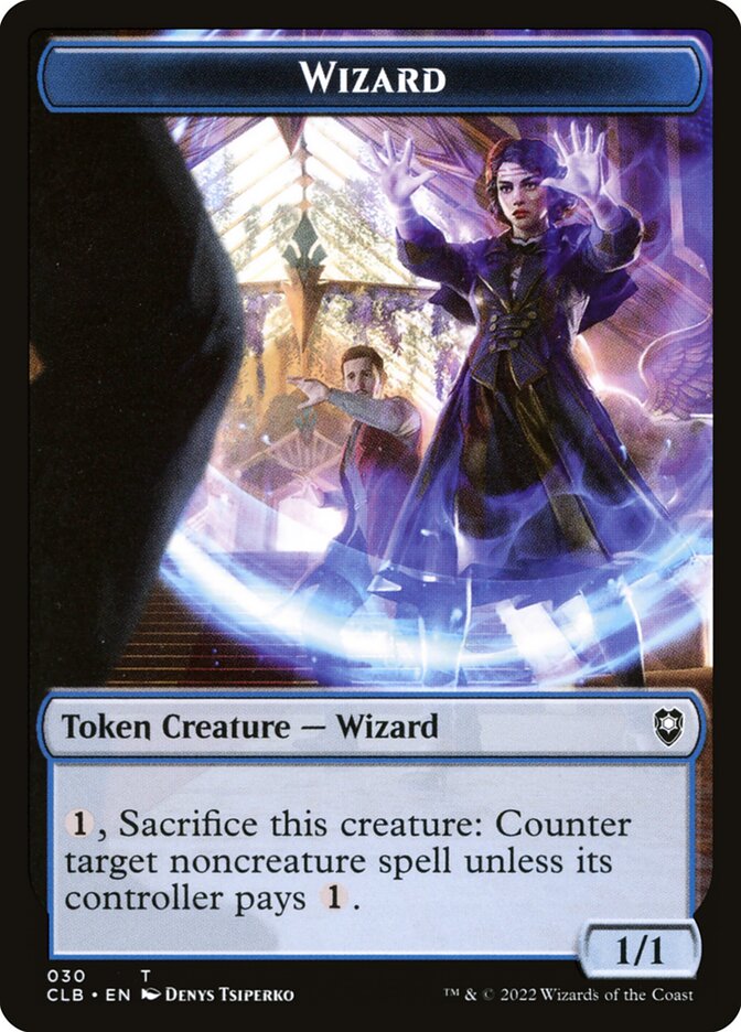 Wizard TCLB-30 Battle for Baldur's Gate Tokens Magic card