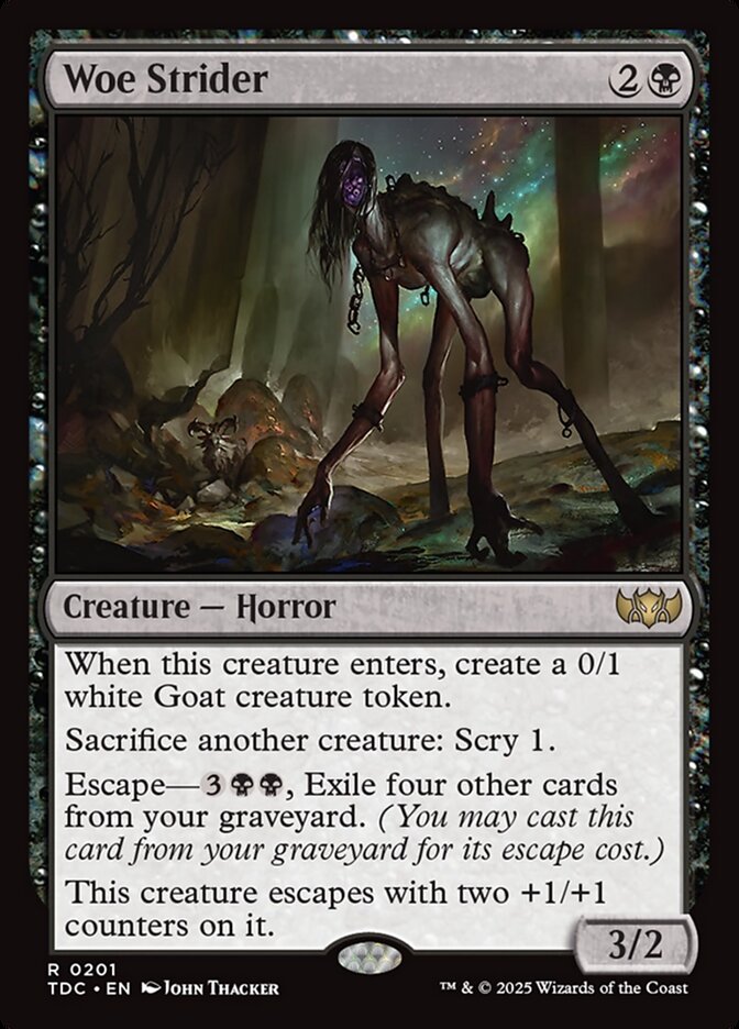 Woe Strider TDC-201 Tarkir: Dragonstorm Commander Magic card