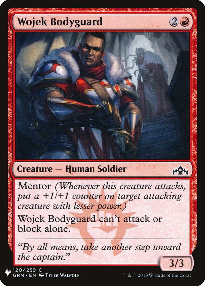 Wojek Bodyguard PLST-GRN-120 The List Magic card