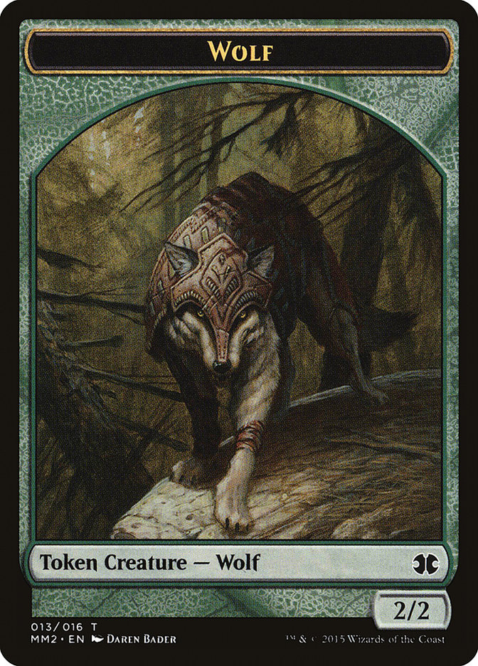 Wolf TMM2-13 Modern Masters 2015 Tokens Magic card
