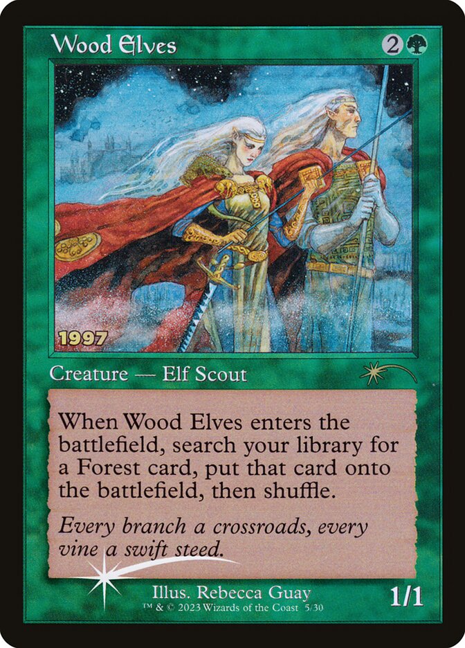 Wood Elves P30A-5 30th Anniversary Play Promos Magic card