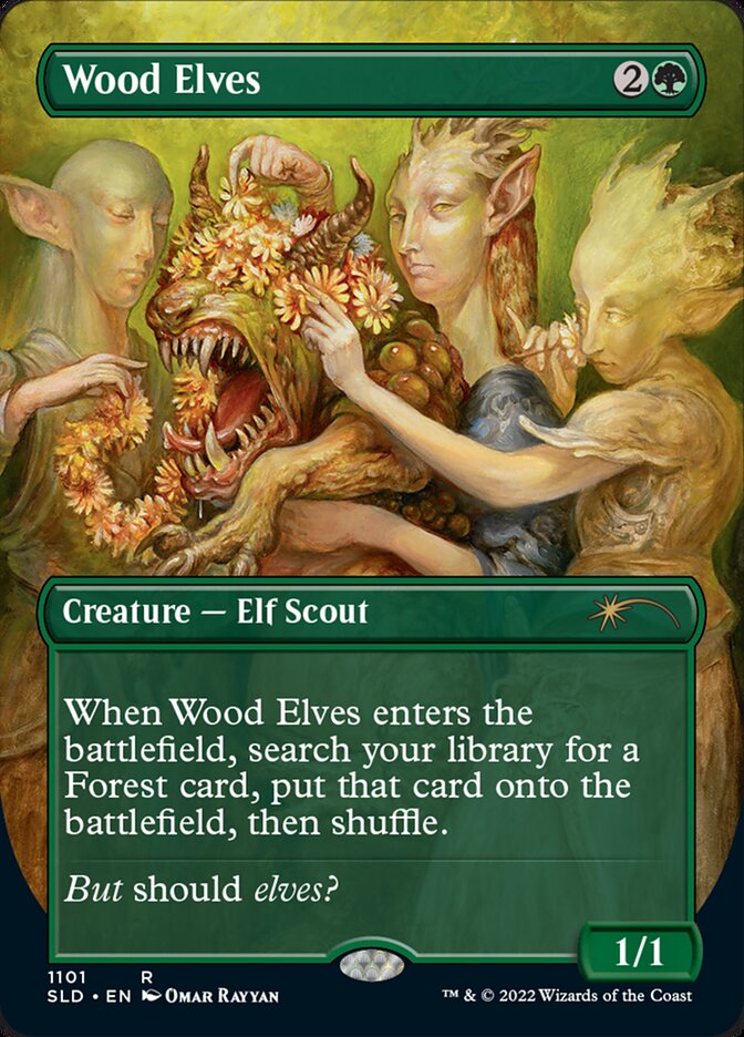Wood Elves SLD-1101 Secret Lair Drop Magic card